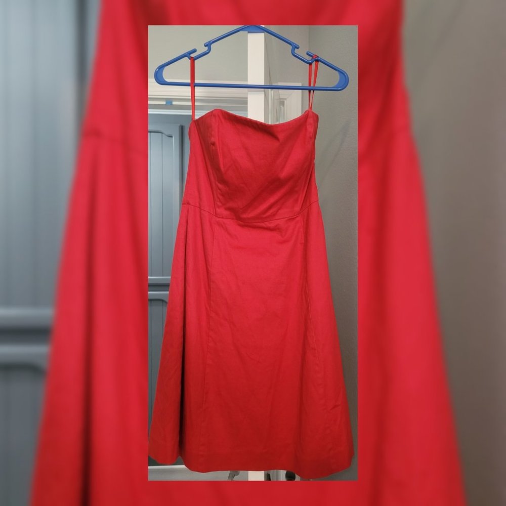 Red Strapless Dress